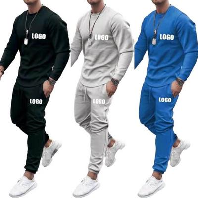 Custom logo blank sweat suit track men plain tracksuit Training Fitness Sports Trousers Two 2 Piece Set Men Tracksuit for Winter