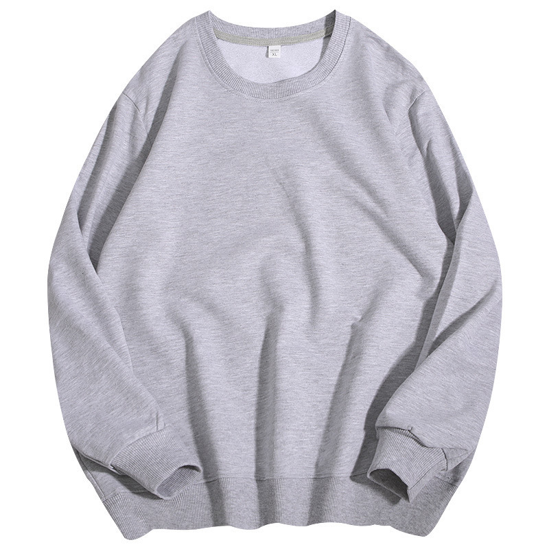 Wholesale  crewneck french terry 100% cotton blank sweatshirt custom logo hoodies OEM ODM pullover sweater