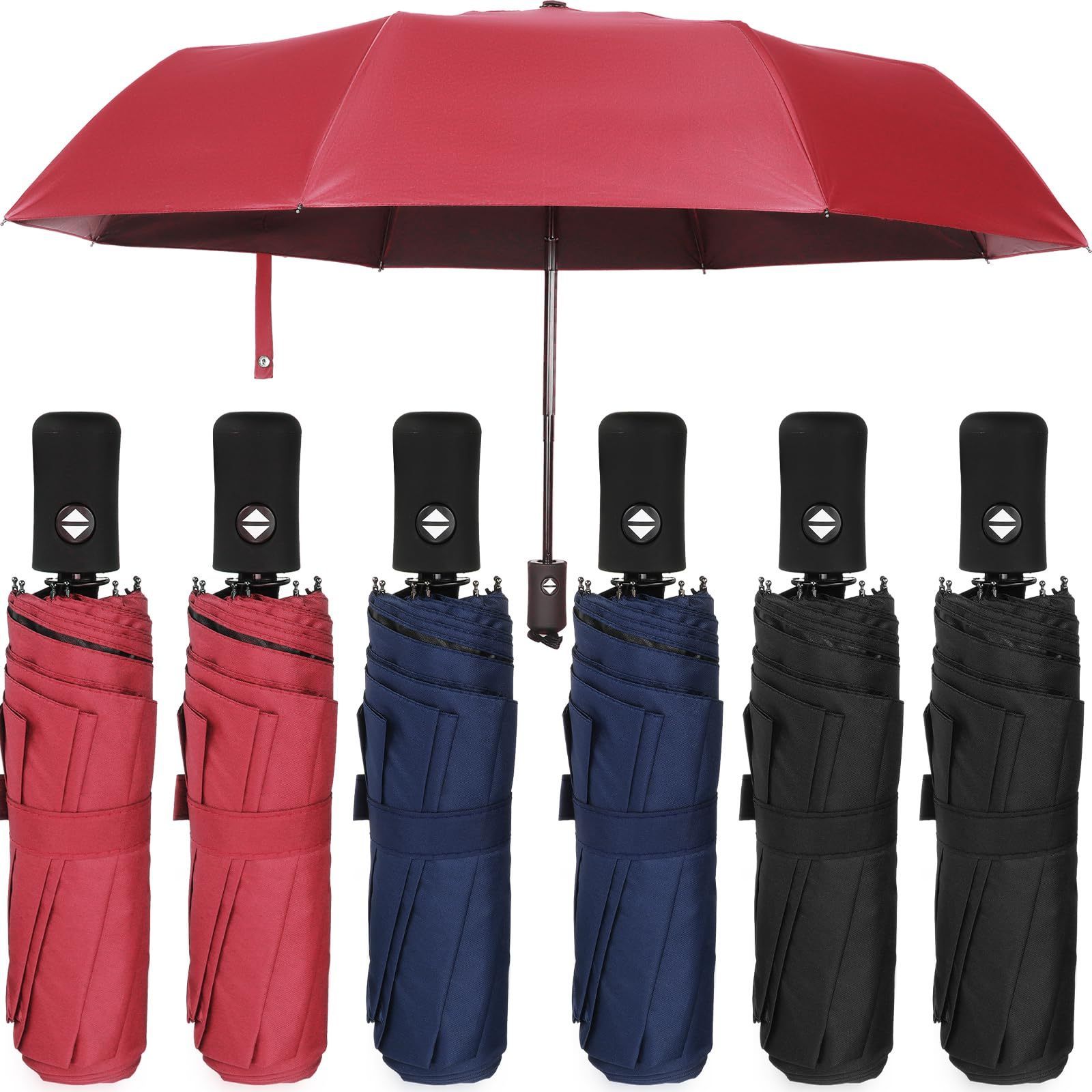 Collapsible Umbrella for Rain Automatic Compact Umbrella Windproof Small mini Portable parasol folding umbrella with logo