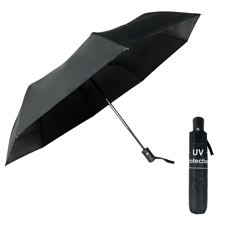 Cheap promotional custom three capsule sun mini uv parasols pocket waterproof uv parasols folding umbrella with logo for sale