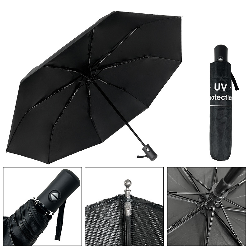 Cheap promotional custom three capsule sun mini uv parasols pocket waterproof uv parasols folding umbrella with logo for sale