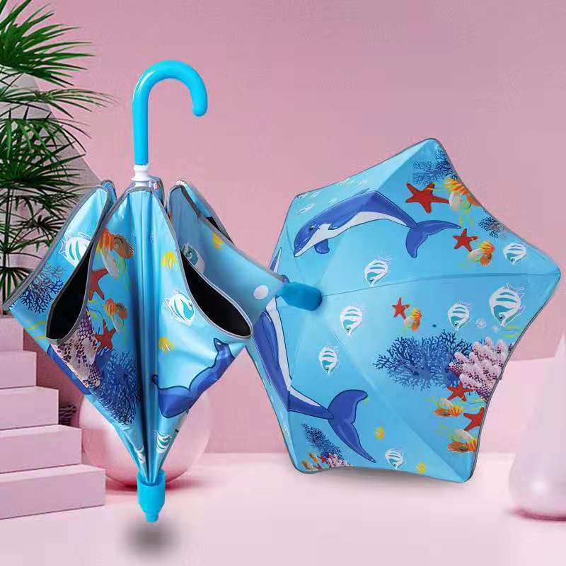 umbrella supplier customized umbrella picnic cute Reflect light Straight Multi Colors Kids Umbrella For Sale design guarda chuva