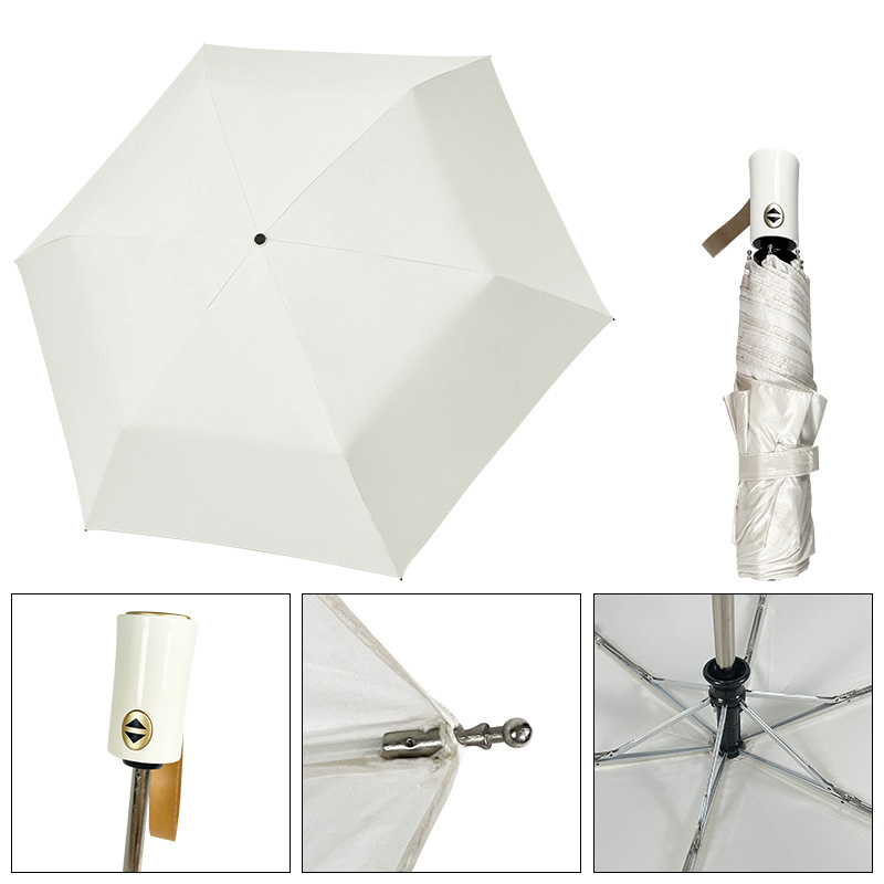 promotional sombrillas fashion wedding ceremony Windproof White Mini sun outdoor umbrellas for the rain for sale