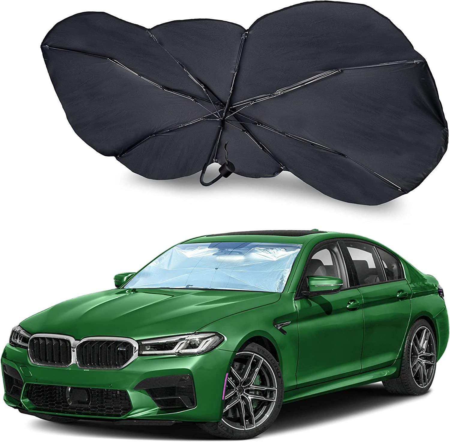 sombrillas protection foldable roof with logo automatic uv windshield sun shade front window cover car umbrella