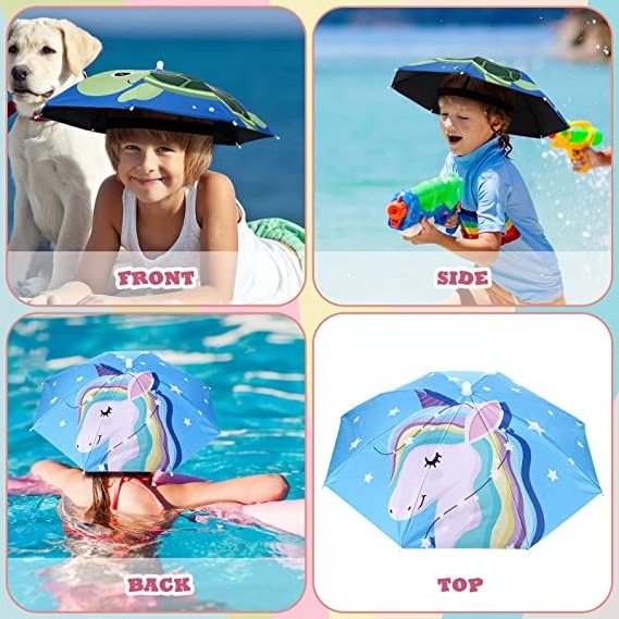 umbrella supplier  high quality sombrillas Promotional umbrella hat Small Head Custom Umbrella Hat For Adults with logo for sale