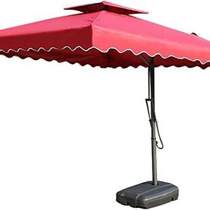 Outdoor Furniture Garden Double Canopy Umbrella Cantilever Large Parasol 3.5m Patio Parasol Economic Umbrellas For the rain