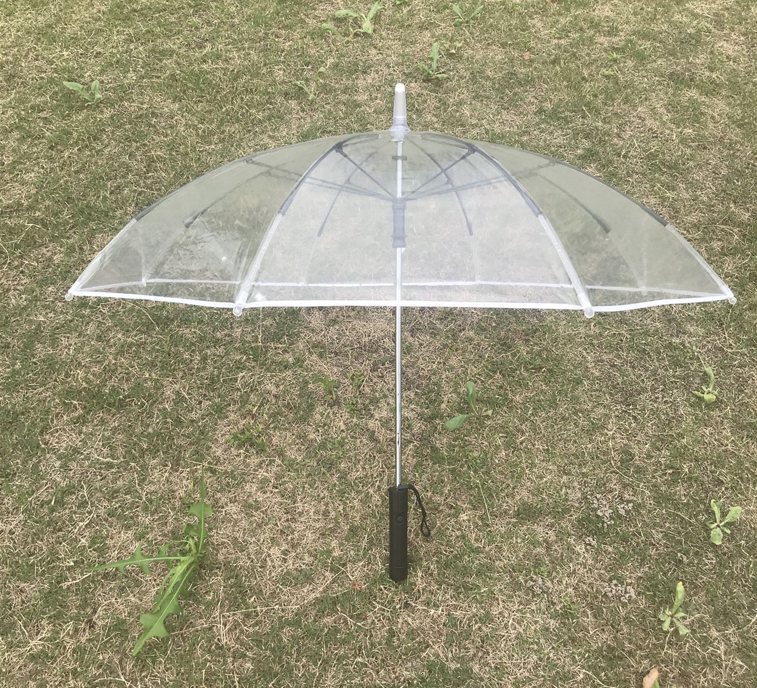 umbrella supplier umbrellas for the rain Factory wholesale promotion  custom LOGO LED clear transparent umbrella with light logo