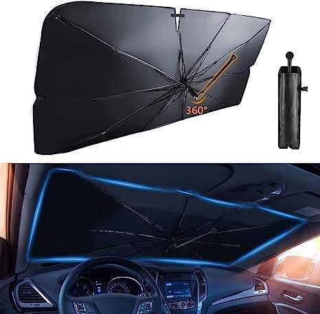 Car Windshield Sun uv Shade Umbrella for Most Vehicles Sunshade Car Windshield 360 Bendable Handle car umbrella for sale