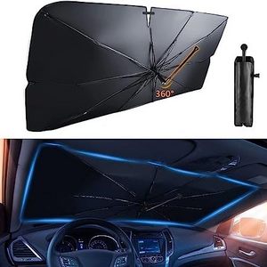 Car Windshield Sun uv Shade Umbrella for Most Vehicles Sunshade Car Windshield 360 Bendable Handle car umbrella for sale