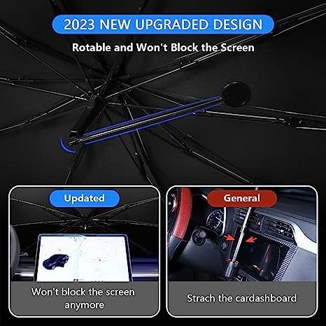 Car Windshield Sun uv Shade Umbrella for Most Vehicles Sunshade Car Windshield 360 Bendable Handle car umbrella for sale