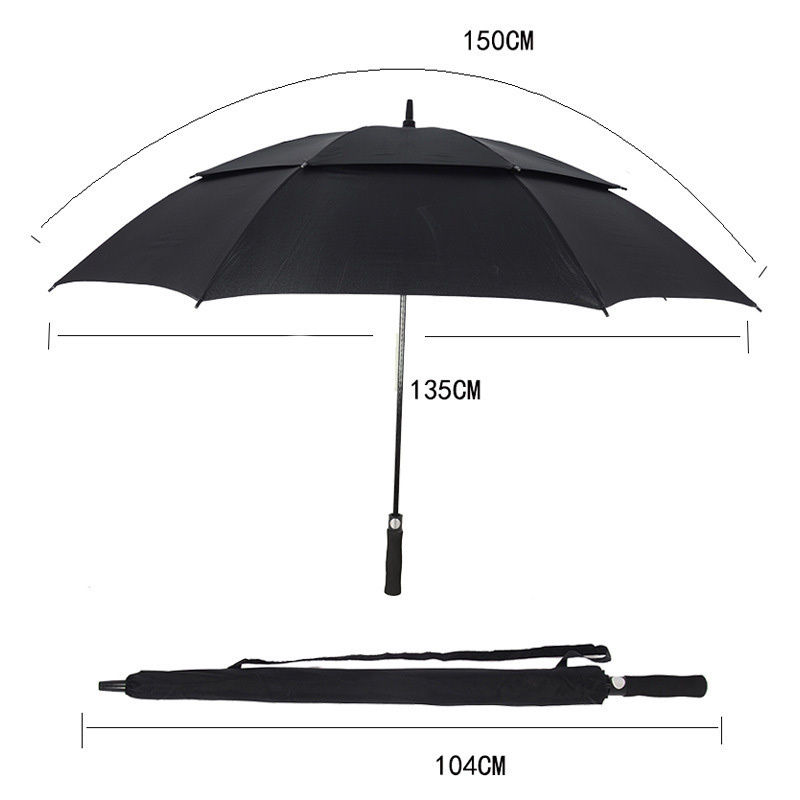 wholesale 27 inch large windproof logo prints outdoor luxury promotional parasol branded umbrella custom uv smart golf umbrella