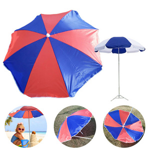 Hot sale anti windproof beach tent umbrella for kids Travel Portable Beach parasols Umbrella with logo prints outdoor umbrellas