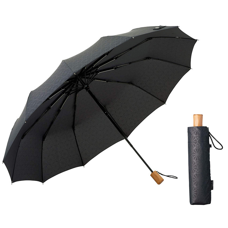 Fashion travel rain branded logo print portable 3 fold auto sun shade promotional custom folding automatic umbrella with logo