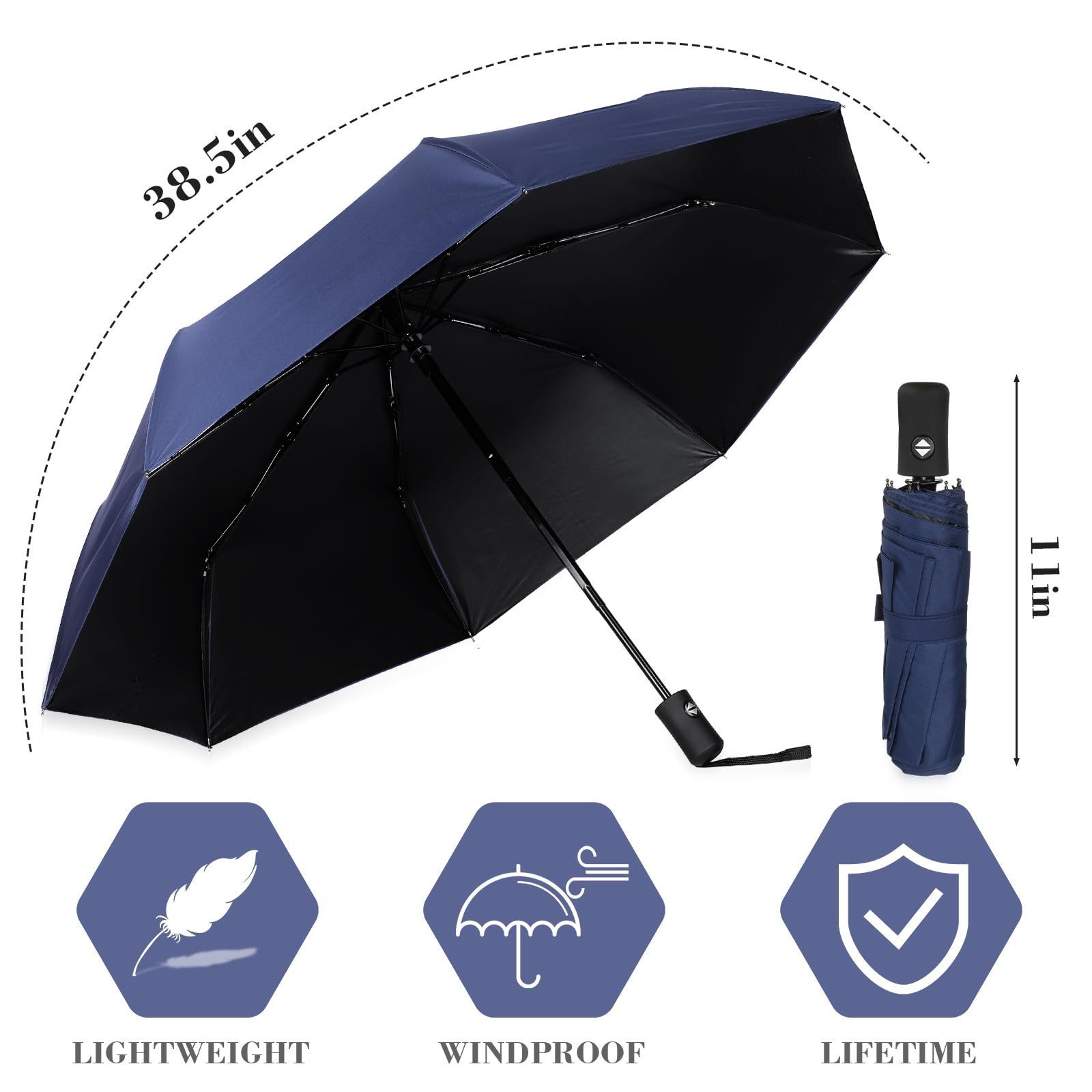 Collapsible Umbrella for Rain Automatic Compact Umbrella Windproof Small mini Portable parasol folding umbrella with logo