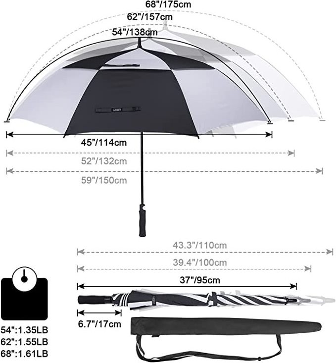 umbrella free shipping custom umbrella with logo weather Automatic Windproof double canopy paraguas outdoor golf umbrella