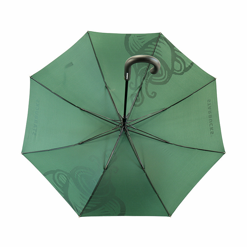 promotional custom umbrella with logo Classic dark green umbrella with long handle customized umbrella manufacturer