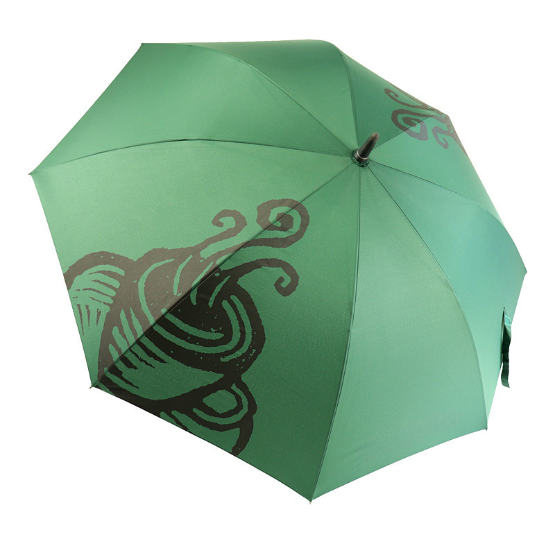 promotional custom umbrella with logo Classic dark green umbrella with long handle customized umbrella manufacturer