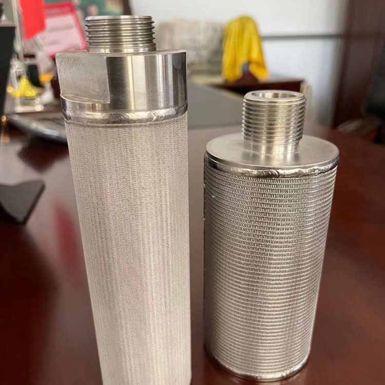 Wholesale direct sale stainless steel sintered mesh 30 micron liquid filter cartridge