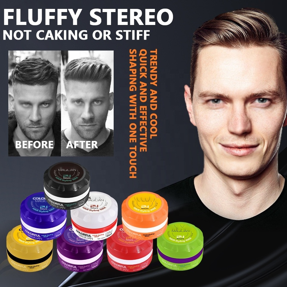 Customize new arrival bottle water based strong hold hair pomades & fiber waxes for men