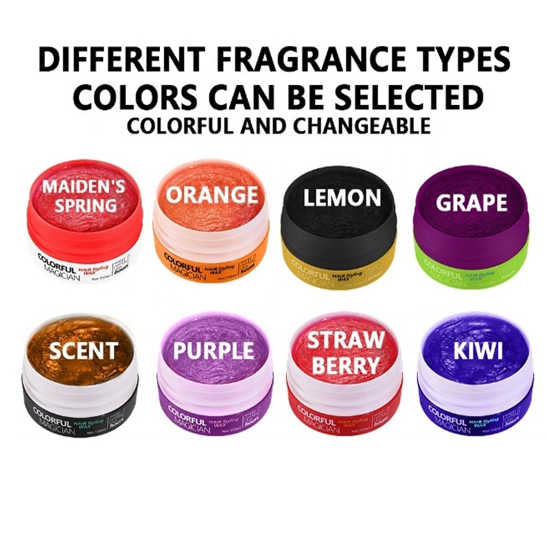 Customize new arrival bottle water based strong hold hair pomades & fiber waxes for men