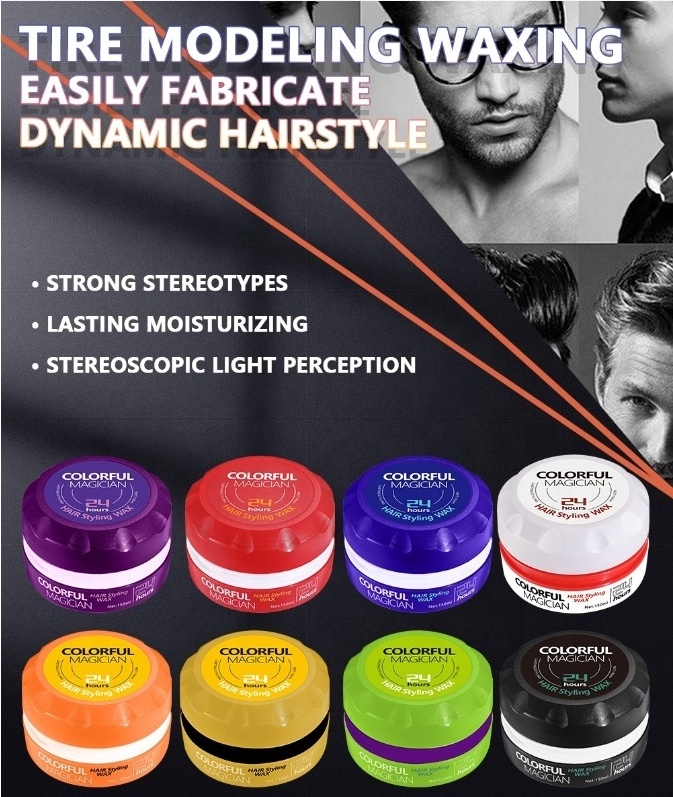 Customize new arrival bottle water based strong hold hair pomades & fiber waxes for men