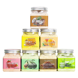 Low MOQ OEM Augeas organic wholesale private label sugar whitening packaging jars container body scrub