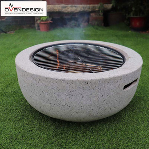 China Factory Wood/Pellets/Charcoal Charcoal Grill Oven Fire Pit Grill For Outdoor