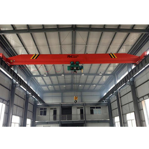 Construction works applicable industries wide span 3.2ton single girder bridge overhead crane with trolley