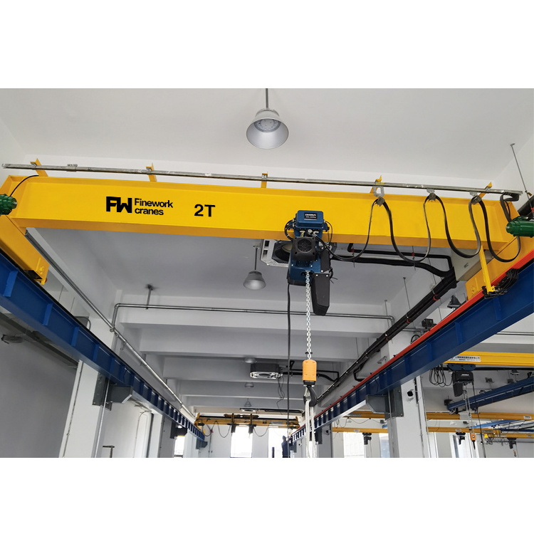 Cargo lifting crane 2.5ton 3.2 ton 6 ton traveling bridge overhead cranes