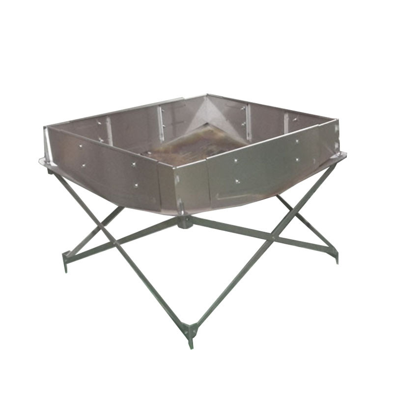 Camping Fire Pit with Aluminum- Alloy Frame 304 Stainless Steel Mesh and Heat Shield for Leave No Trace Fires Outdoor Fire Pit