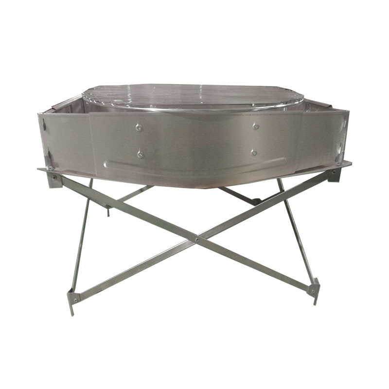 Camping Fire Pit with Aluminum- Alloy Frame 304 Stainless Steel Mesh and Heat Shield for Leave No Trace Fires Outdoor Fire Pit