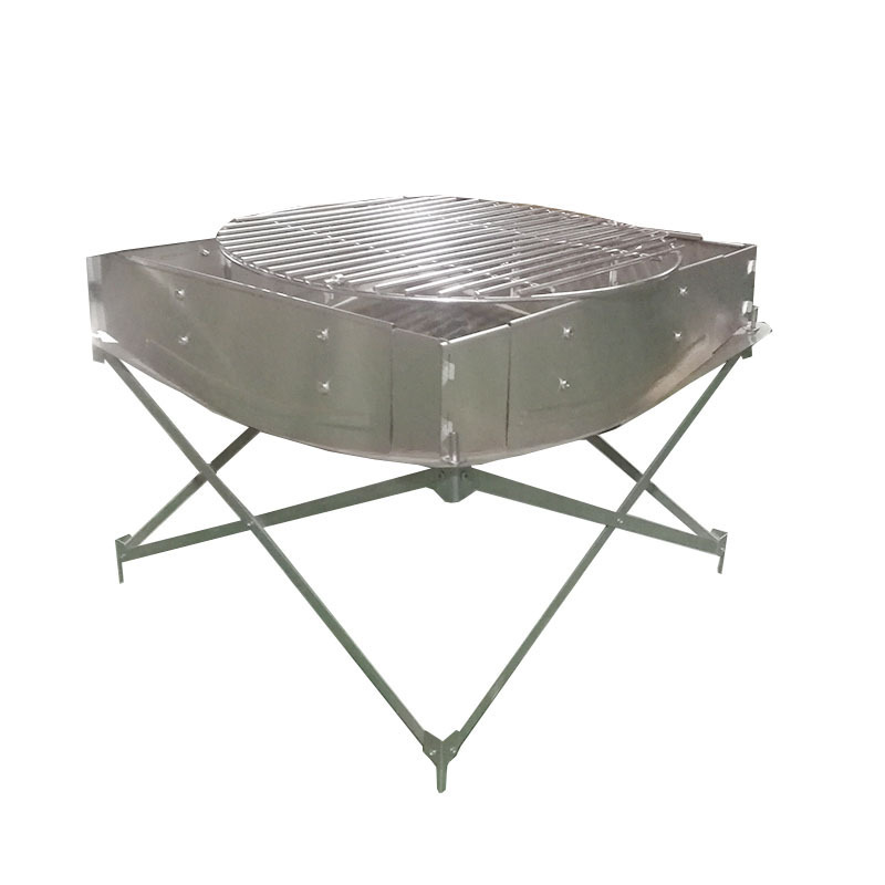 Camping Fire Pit with Aluminum- Alloy Frame 304 Stainless Steel Mesh and Heat Shield for Leave No Trace Fires Outdoor Fire Pit