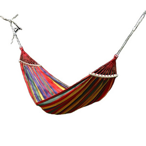 Canvas Hammock Bed Folding Double Hanging Nylon Wholesale Swing Portable Outdoor Camping Hammock Single Person Suitable