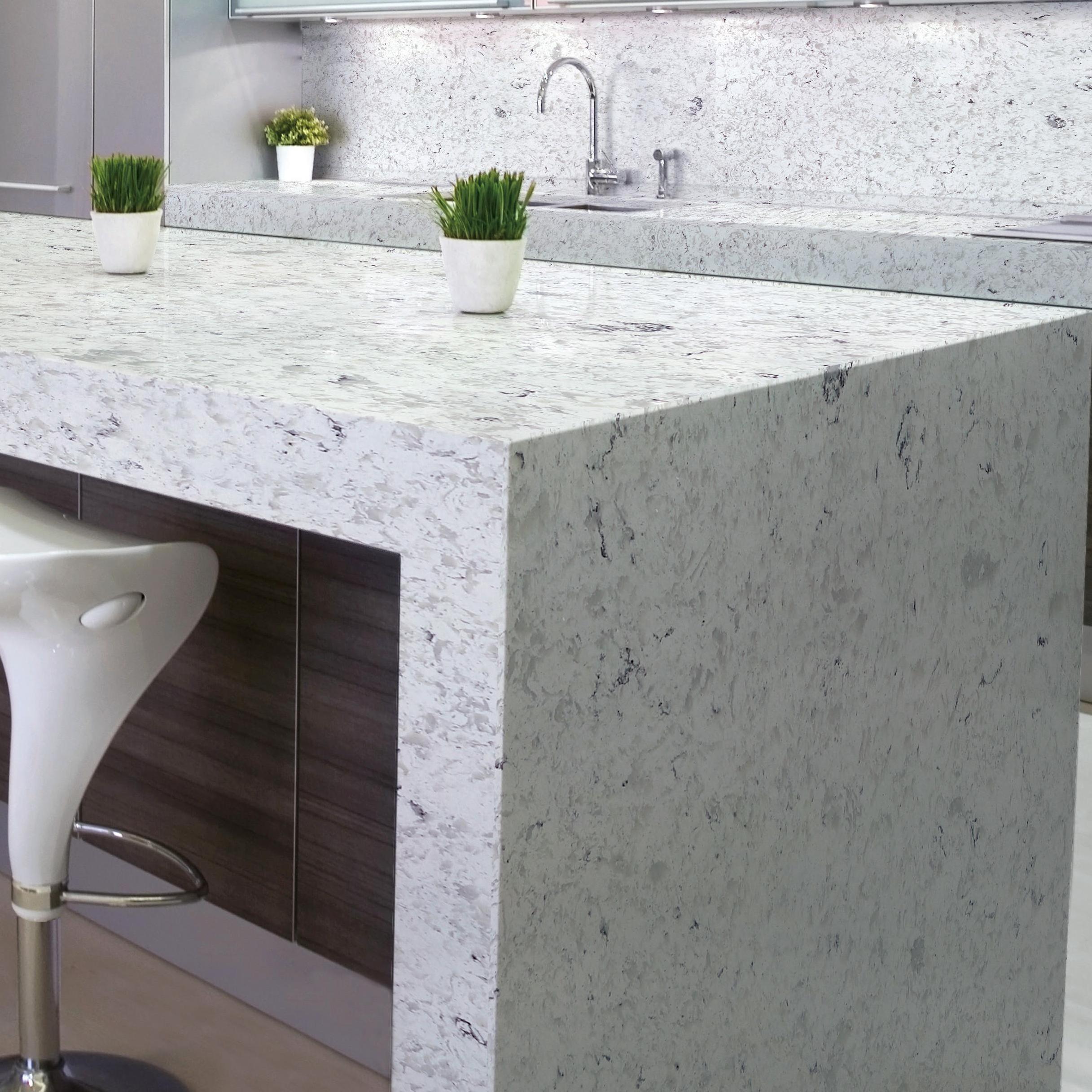 LE- Granite Quartz Stone Countertops Solid Surface Faux Brick Panels Engineered Stone Polished Jumbo Artificial Stone Vanity Top