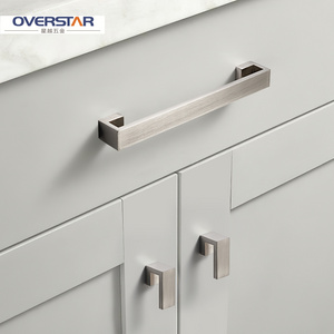 furniture handle ceramic drawer knobs Zinc Alloy Brushed Nickel Cabinet handle Pulls And Knobs