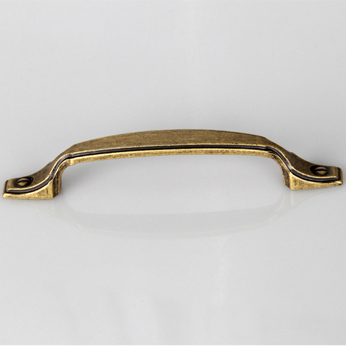 Creative square Brushed cabinet door pull handles High Quality 96mm Antique Gold Kitchen Cabinet Handle and knobs