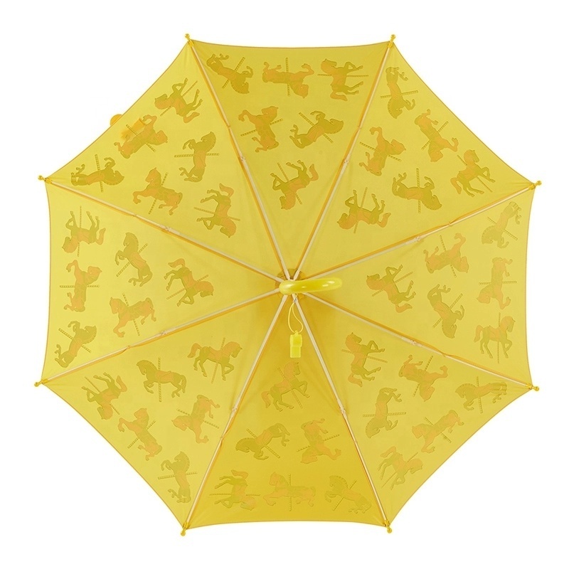 Ovida animal cute logo printing custom kids umbrella color changing when wet umbrella for child