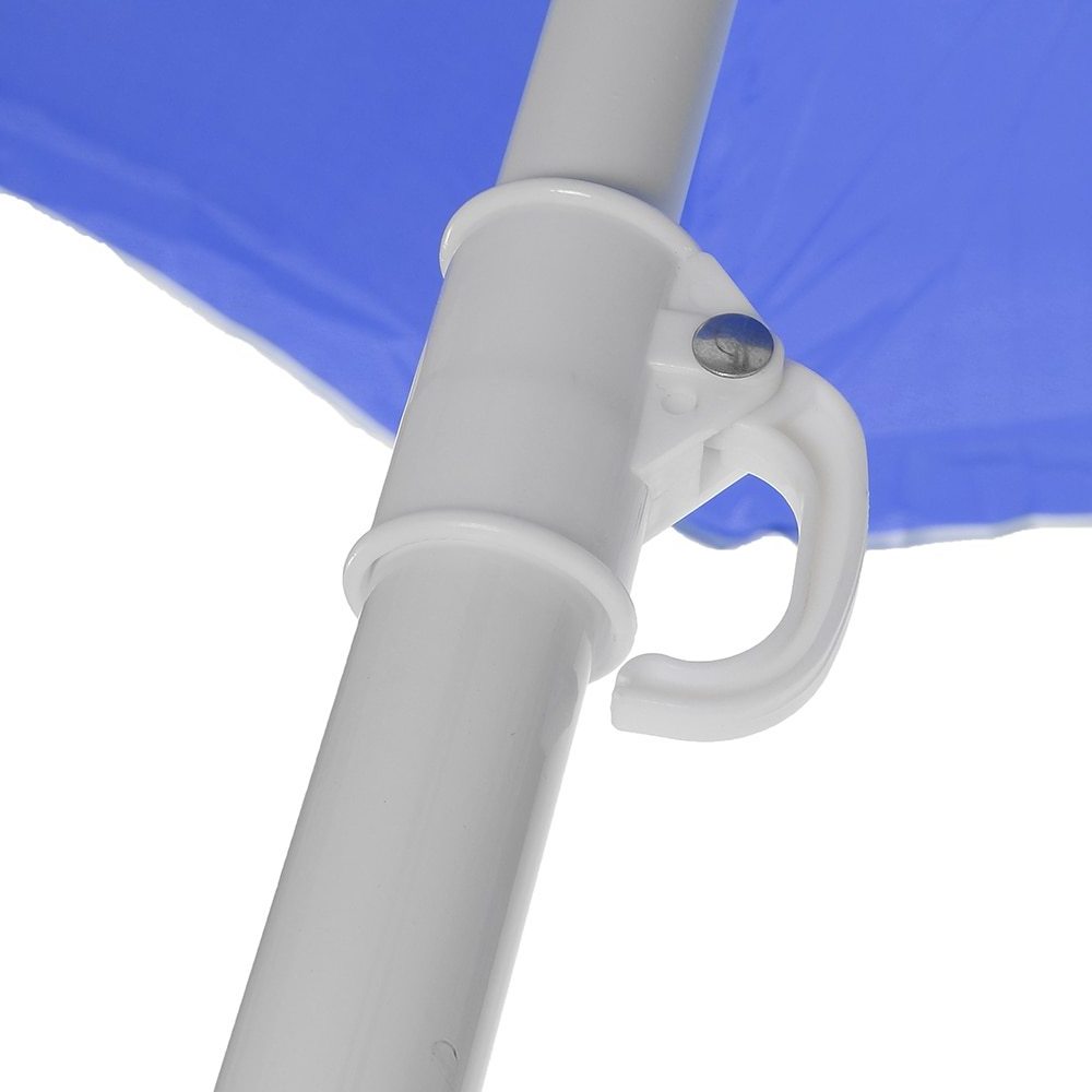 Ovida 54inch basic white pole steel beach umbrellas parasol outdoor pool custom beach umbrella