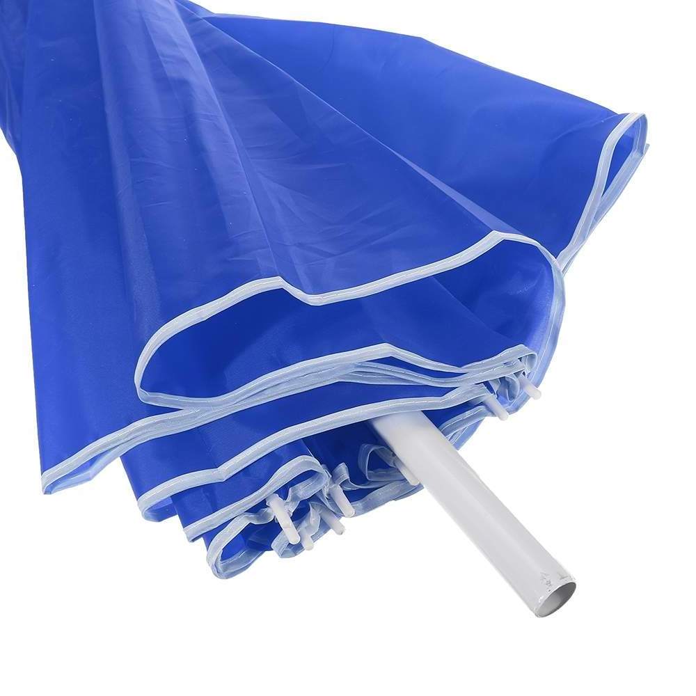 Ovida 54inch basic white pole steel beach umbrellas parasol outdoor pool custom beach umbrella