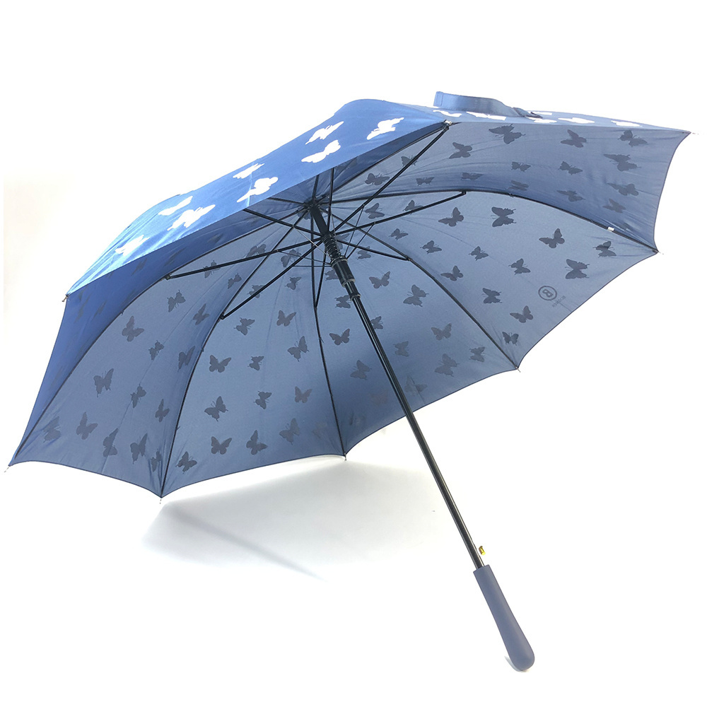 Ovida Magic color changing umbrella with butterfly logo prints umbrella change color