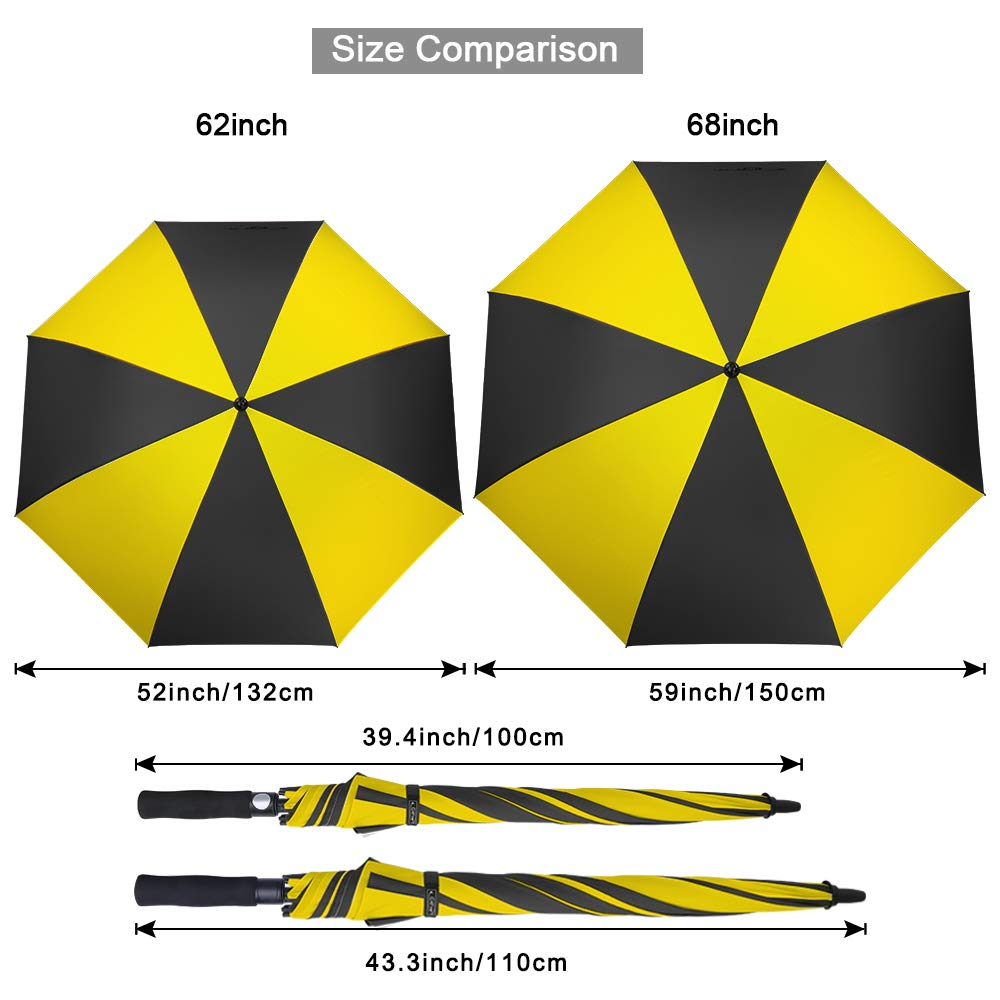 Ovida Windproof Large Auto Open 210T Pongee Fibreglass Custom Logo Promotional Sublimation Customized Hotel Golf Umbrella