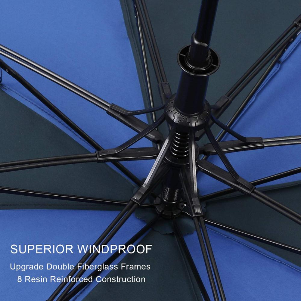 Ovida Wind Resistant Fully-Automatic Umbrella Rain  2 Folding Gift Parasol Compact Large Travel car umbrellas