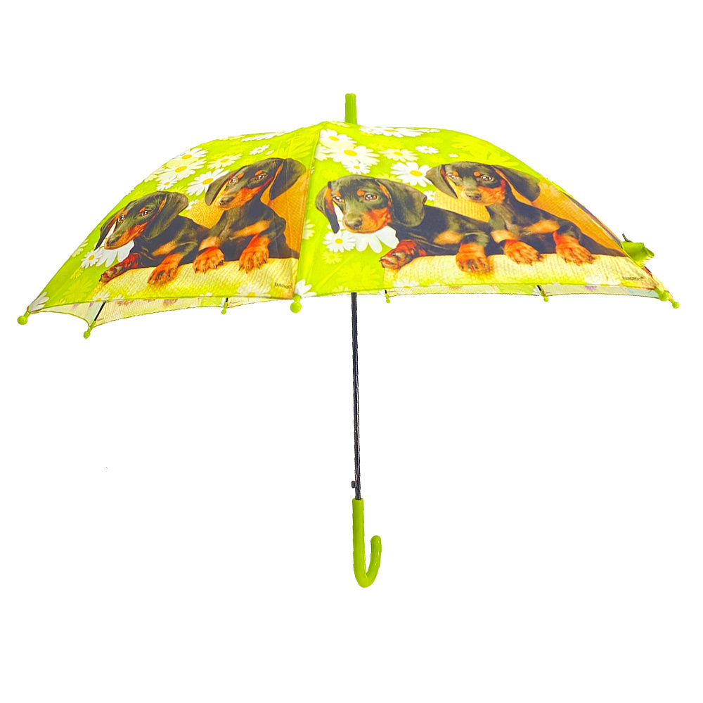 Ovida Promotional Custom Cartoon Cute Print Fashion Outdoor Use Animal dog Kid Child Rain Umbrella with Logo