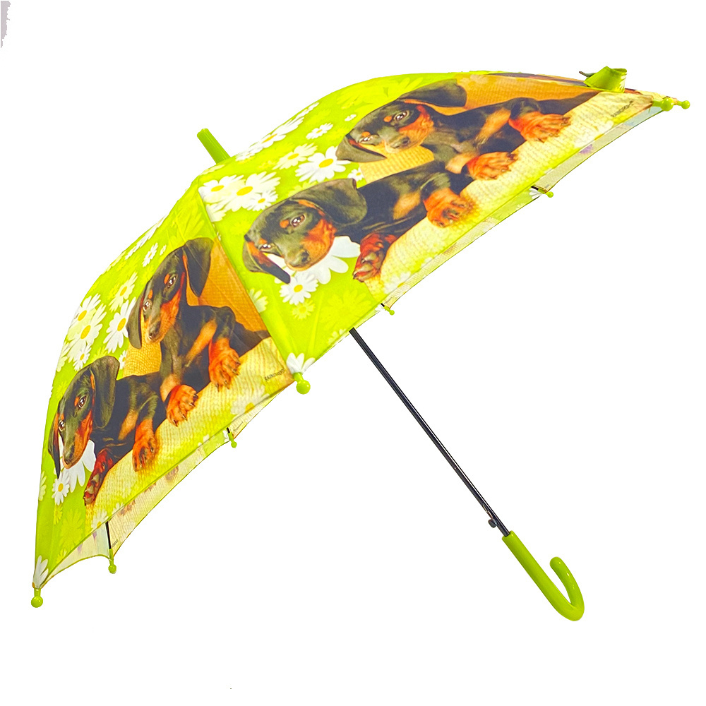 Ovida Promotional Custom Cartoon Cute Print Fashion Outdoor Use Animal dog Kid Child Rain Umbrella with Logo