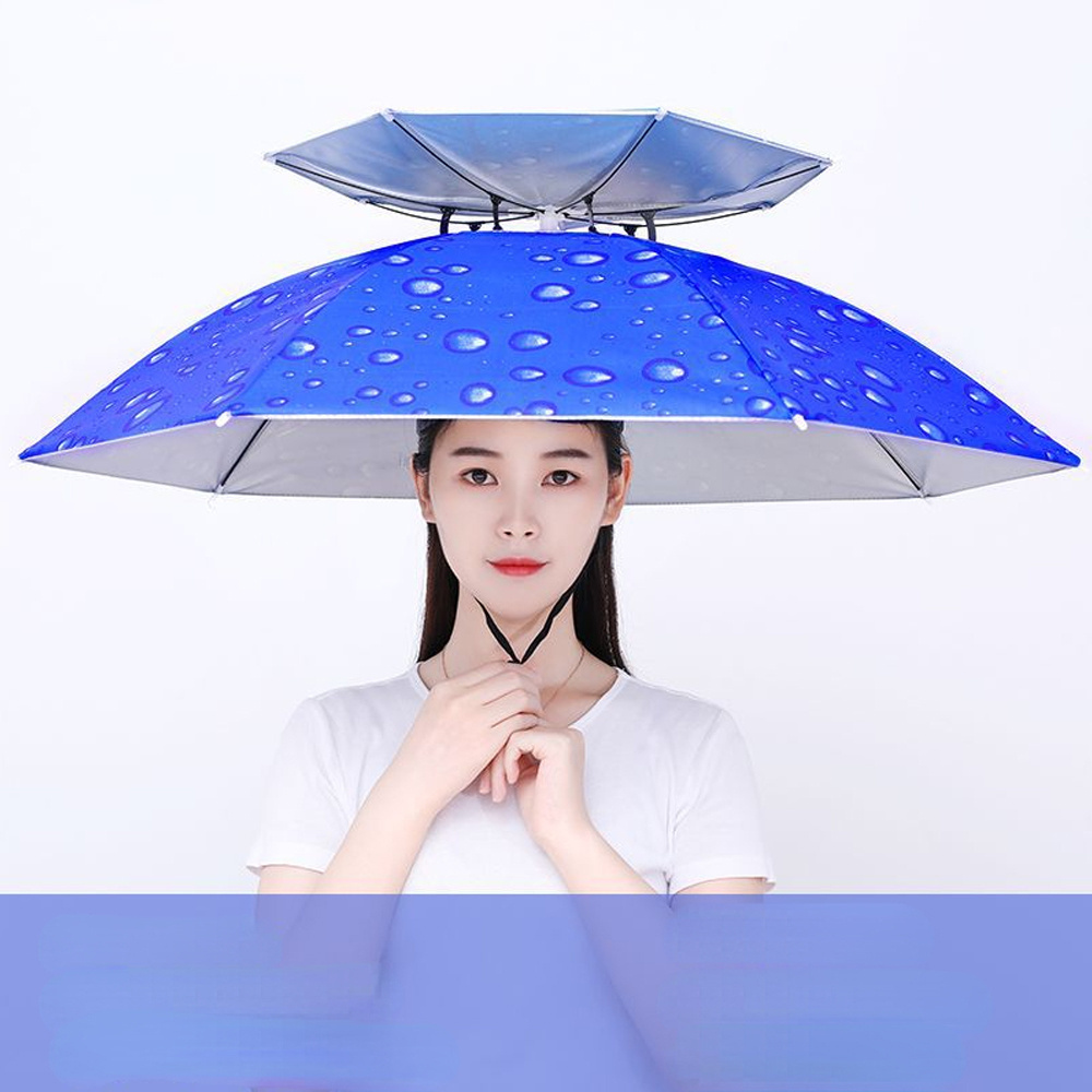 Ovida 95/77/69cm Outdoor Foldable Umbrella Hat Fishing Hat Portable Golf Cycling Hiking Camping Shade Sun Head Hats umbrella