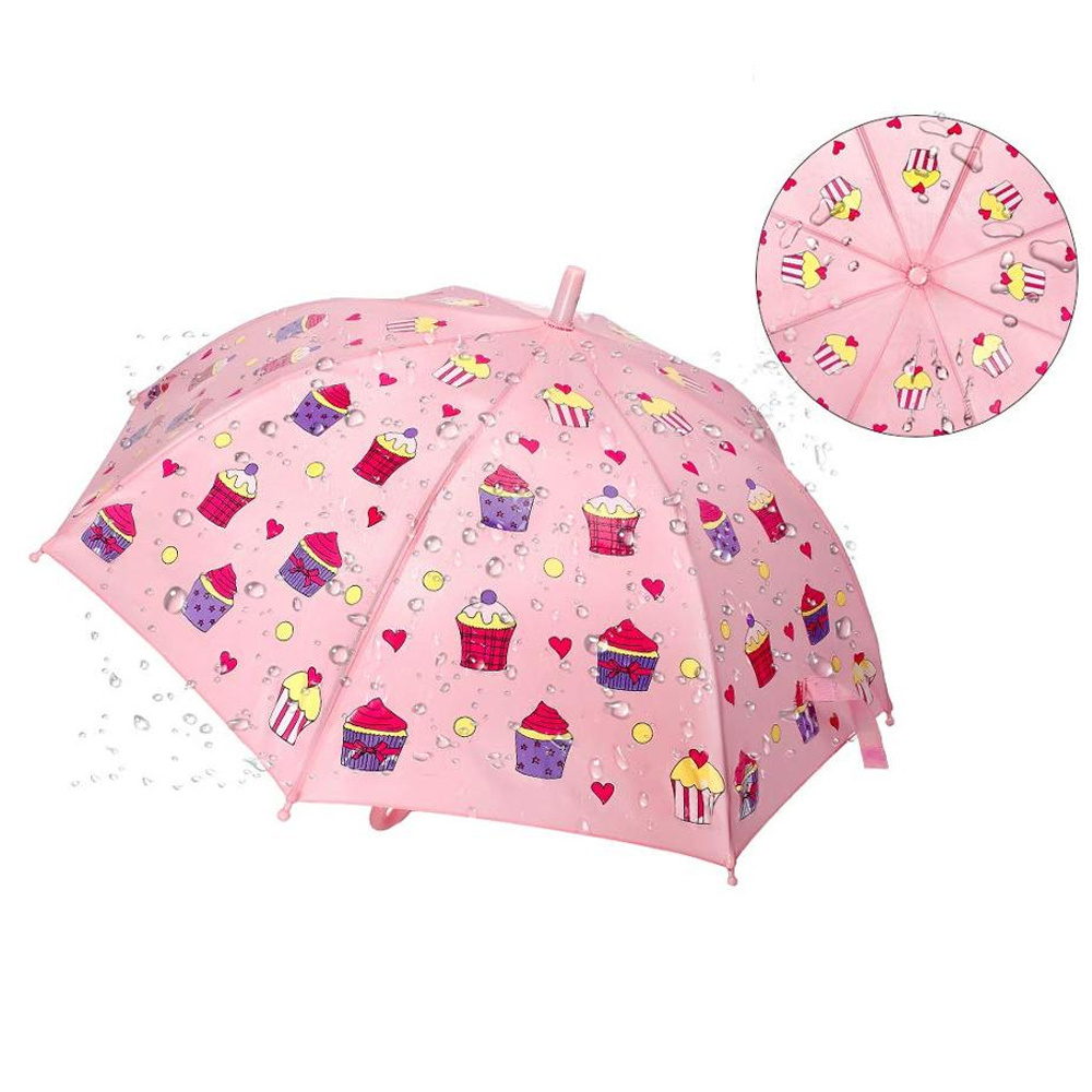 Ovida  School Children Umbrella Creative Custom Printing Gift For Baby Color Changing Ice Cream Kids Umbrella