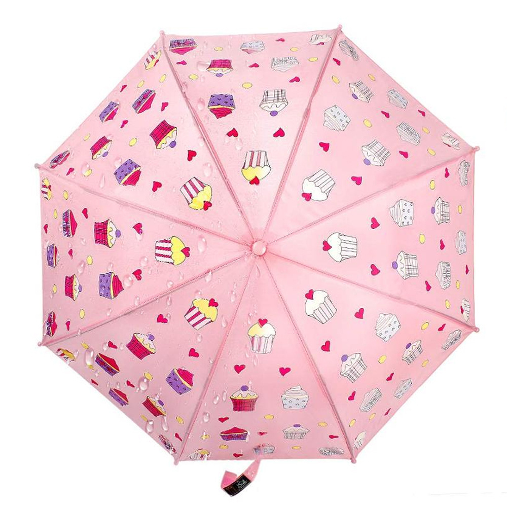 Ovida  School Children Umbrella Creative Custom Printing Gift For Baby Color Changing Ice Cream Kids Umbrella