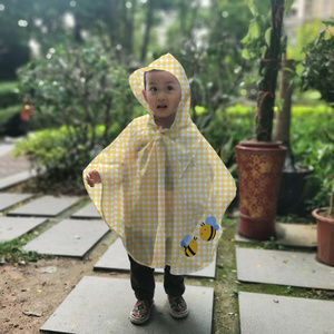 Ovida toddler raincoat  small kids cartoon logo printing customized rainwear raincoat poncho