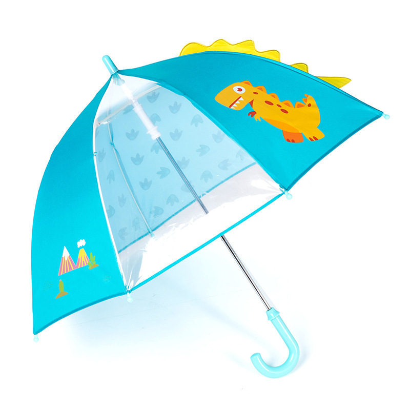 Ovida Safety Open Animal Head Anime Kids Umbrella with Pet Design Logo