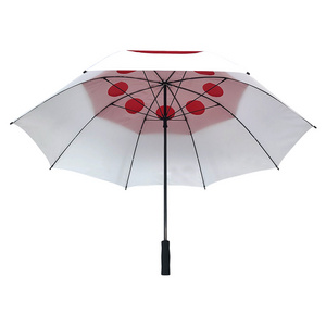 30 inch manual 68 inch oversize promotional umbrella windproof travel branded double layer golf umbrella with logo prints